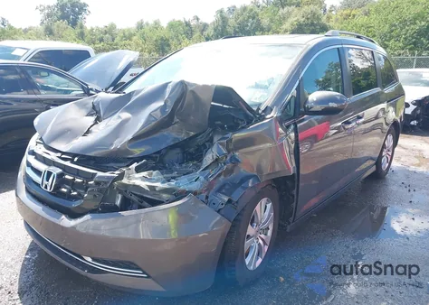 2014 Honda Odyssey Ex-L из США, поврежденный, VIN 5FNRL5H63EB037072